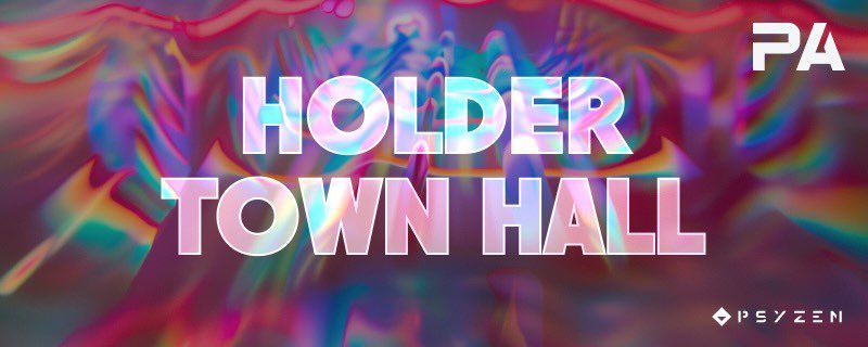 Holder Town Hall today.

12:30 PM PT // 3:30 PM ET

See you in Discord.