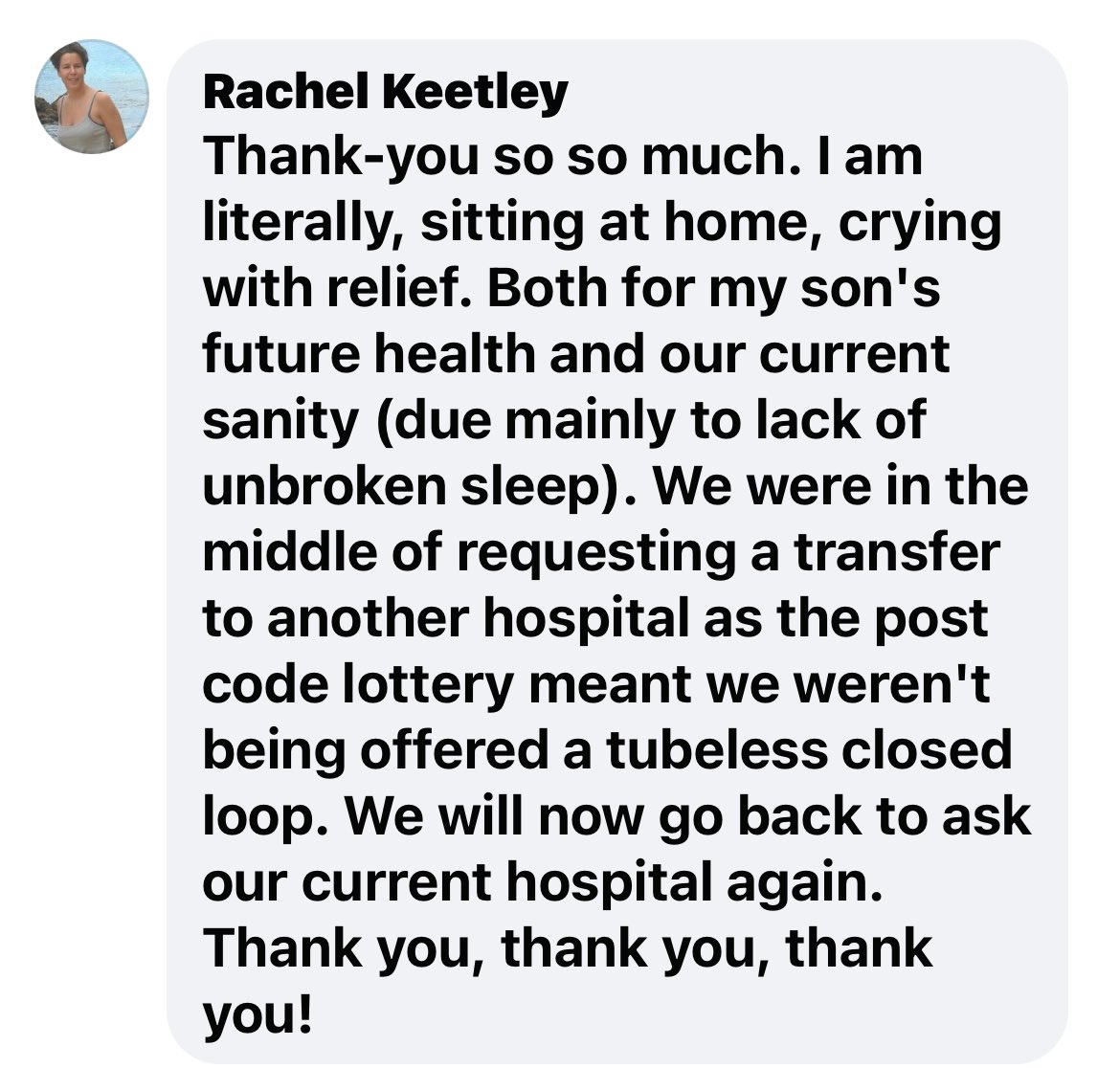 Of all the feedback received today re the news of ALL #ClosedLoop technology to be available to all with #T1Diabetes ? 

This made me a bit emotional to be honest 🥹

It is- genuinely- a privilege to be part of this amazing community

And a pleasure to be of some help  #gbdoc 💙