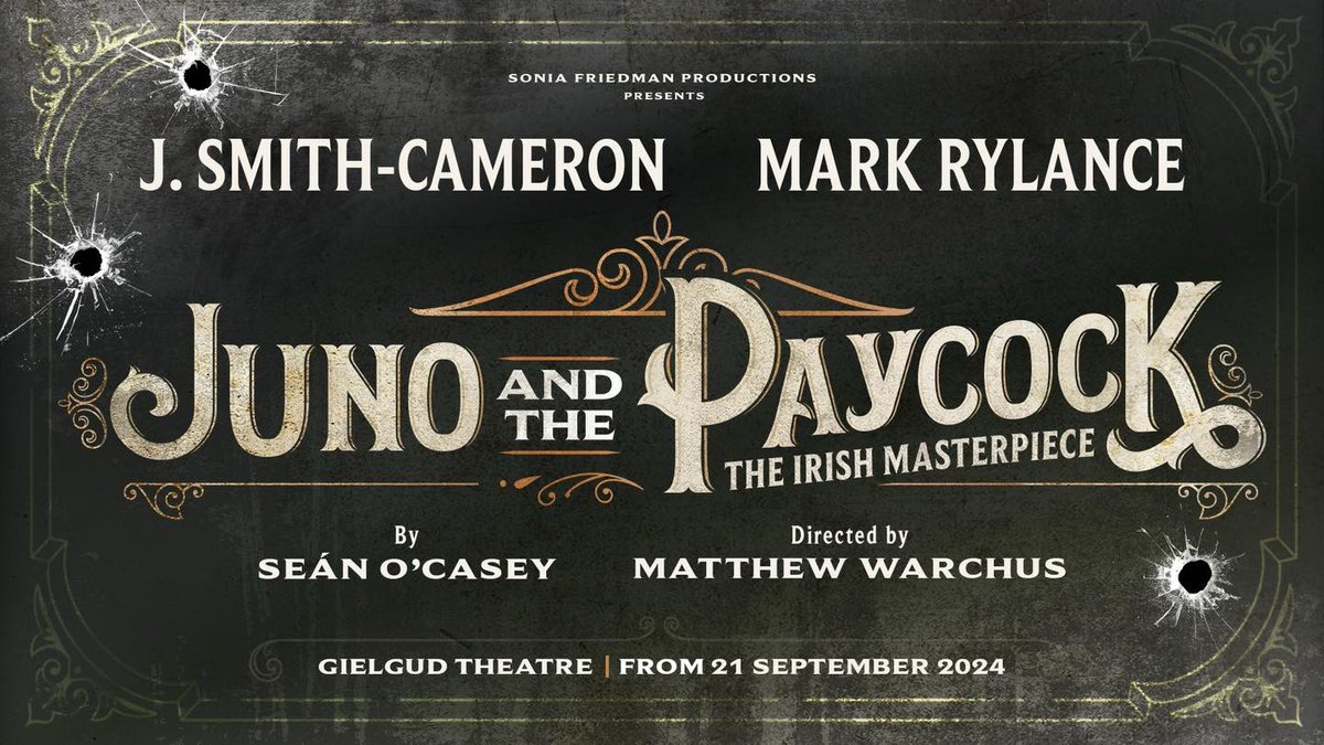 🎭 COMING TO THE WEST END 🎭 @SFP_London has announced that J. Smith-Cameron will star opposite Mark Rylance in a new production of Seán O’Casey's timeless masterpiece, @JunoPaycockPlay, which will run at the Gielgud Theatre from 21 Sept-23 Nov. westendbestfriend.co.uk/news/new-produ…