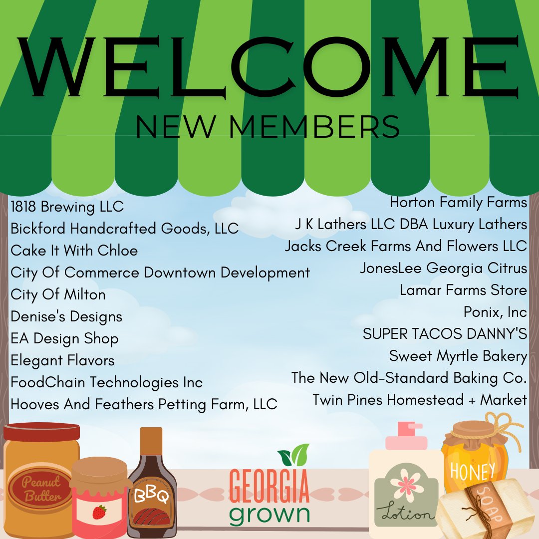 Excited to introduce the newest members of the #GeorgiaGrown family! Join us in sharing a warm Georgia welcome with our latest additions!