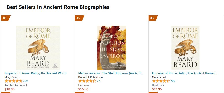 Amazon's best selling biographies of ancient Romans. @yalepress