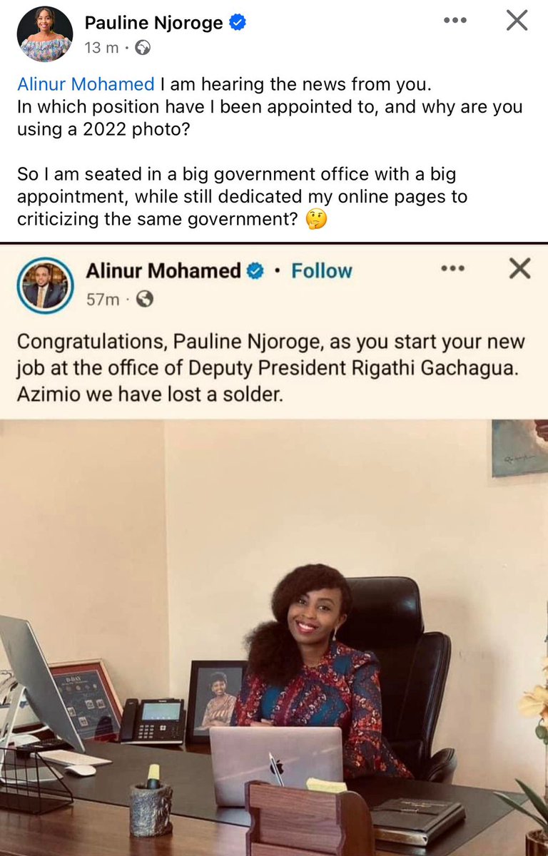 Pauline Njoroge has finally cleared the air. Pauline Njoroge ako imara!