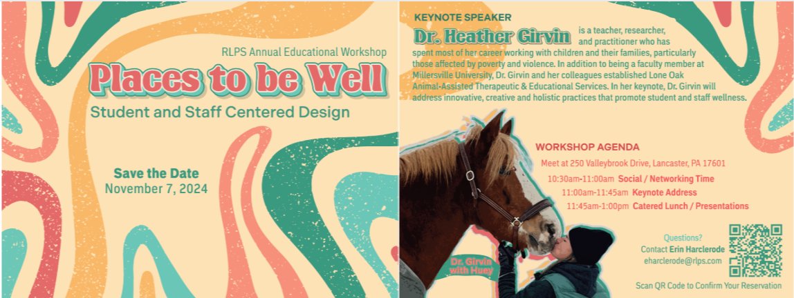 Join us for "Places to Be Well: Student and Staff Centered Design" on November 7, 2024! Inspired by the 2024 PSBA State of Education Report revealing that 66% of school districts in PA report student mental health needs as a top challenge we're diving into solutions. #wellness