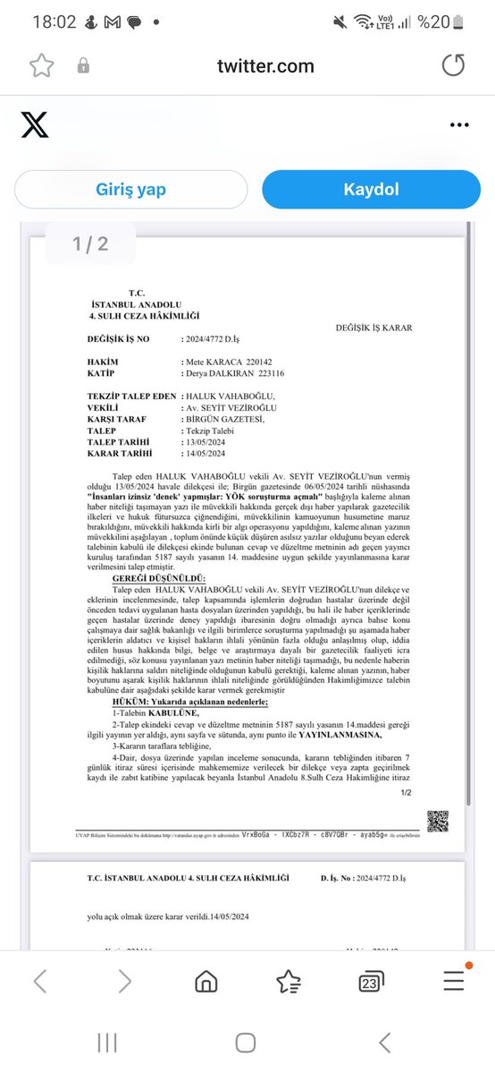 Arkadaşlar bunu çokça retweet edelim. İstirham ediyorum. Dear @ESCMID Önder Ergönül , one of your official journal associate editor gave a speech to the a national left wing newspaper about our retracted article from your journal at 2023. This article was related with a novel…