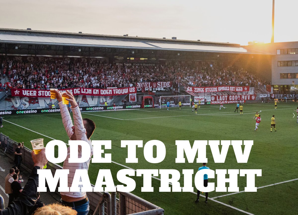 New: Words & Images: @HanBalk Maastricht is one of the finest cities in the Netherlands. Its football club @mvvmaastricht has had a good season in the Eerste Divisie. The playoffs were possible if things went their way but plenty to be proud of if not. terraceedition.com/home-haute/mvv…