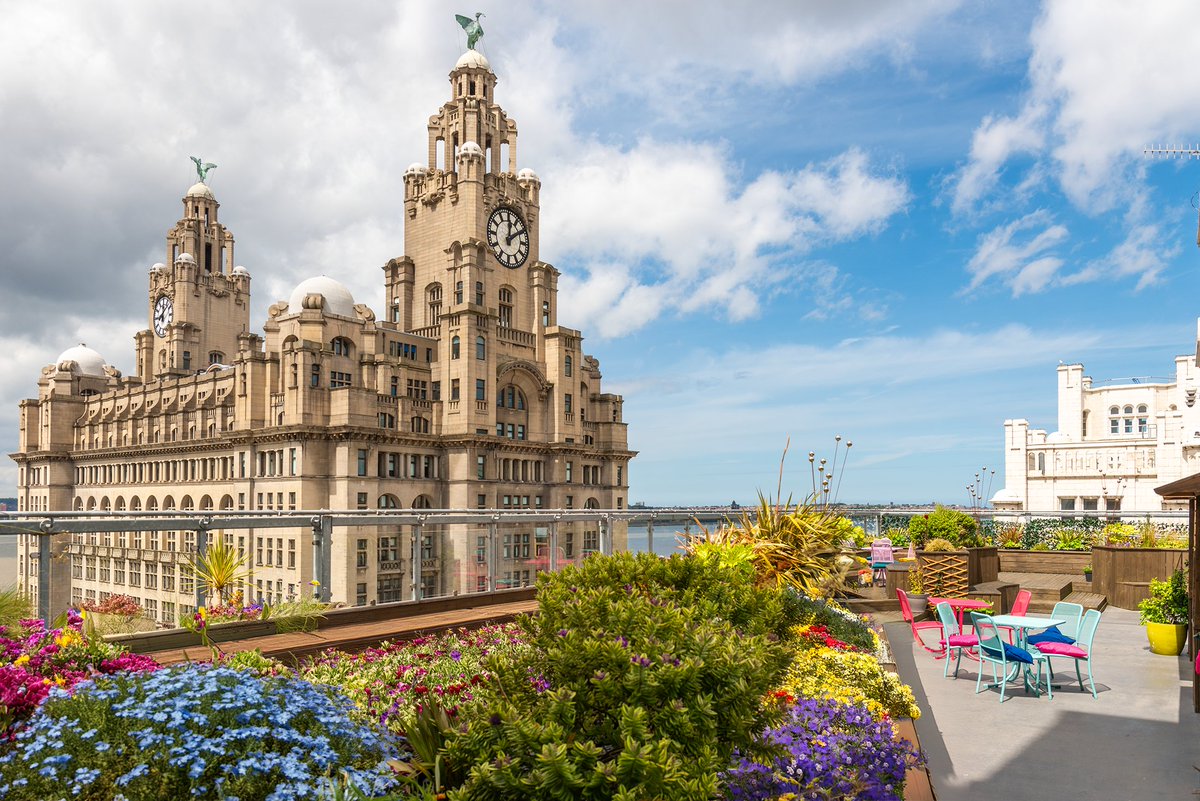 Relaxing view of Liverpool up here.