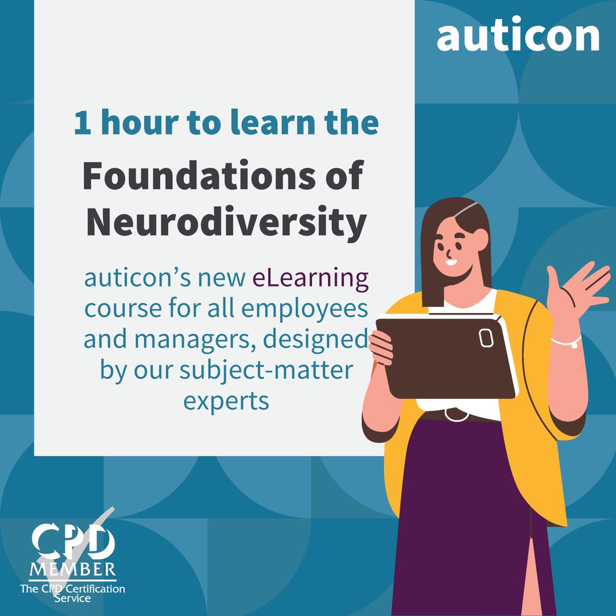 It takes just 60 minutes to become a more neuroinclusive company. 

How? By offering #eLearning on the Foundations of Neurodiversity to your team. Learn more: buff.ly/49TBHLd

#NeurodiversityAtWork #Autism #ADHD #Dyslexia #Inclusion #Neuroinclusion #WorkplaceLearning