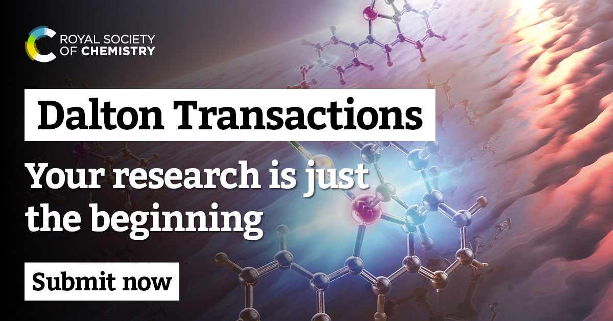 How can you share your research that answers fundamental questions in inorganic chemistry? Dalton Transactions is here to help. We offer you a global platform to publish work that advances our intrinsic understanding of inorganic chemistry. Learn more: rsc.li/3yiVczH