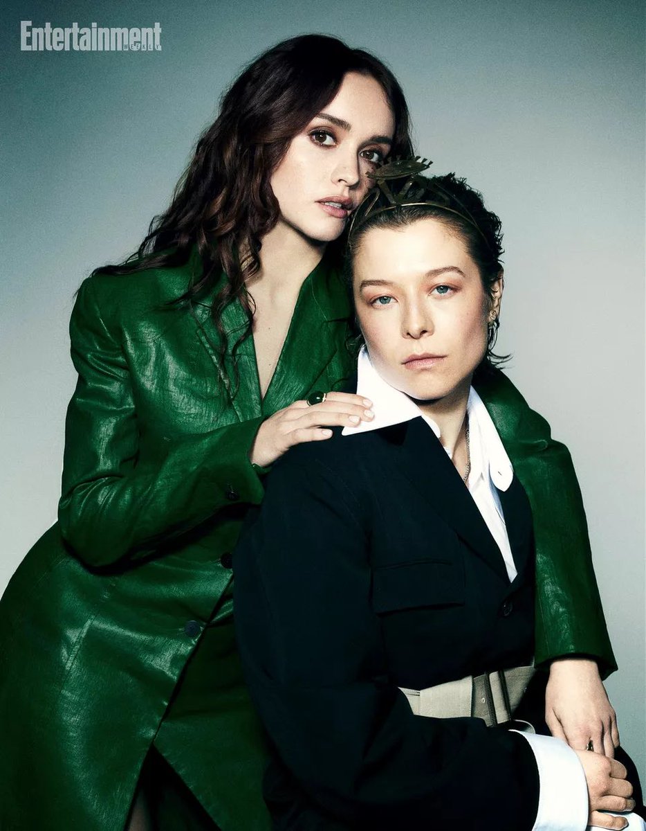 Emma D’Arcy and Olivia Cooke for Entertainment Weekly’s ‘House of the Dragon’ season 2 cover shoot.

Photography by Rachell Smith. 📸