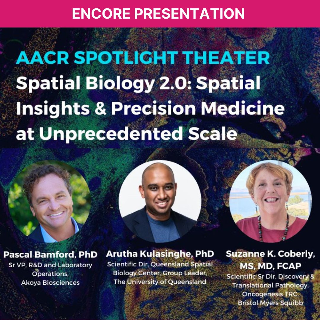 💡 Missed our #AACR24 Spotlight? Here's your chance to attend an encore presentation! Join us tomorrow, at two times for your convenience. 🗓️ Wednesday, May 15, 2024 ✔️ 4 am PT, 7 am ET, 1 pm CET: bit.ly/3UoFDh3 ✔️ 9 am PT, 12 pm ET, 6 pm CET bit.ly/3UoFIBn