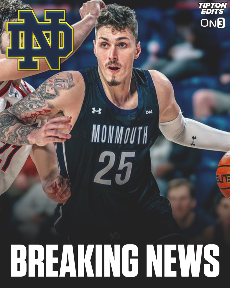 NEWS: Monmouth transfer Nikita Konstantynovskyi has committed to Notre Dame, he tells @On3sports. The 6-10 senior forward averaged 9.3 points and 8.1 rebounds in only 23.5 minutes per game this season. on3.com/college/notre-…