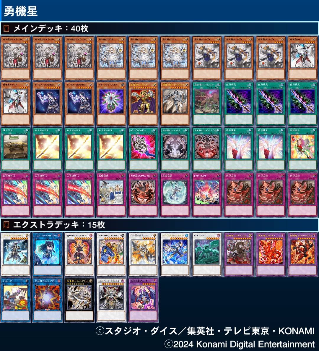 パワーツールブレイバードラゴンを使ったデッキを白き森でリメイクしま