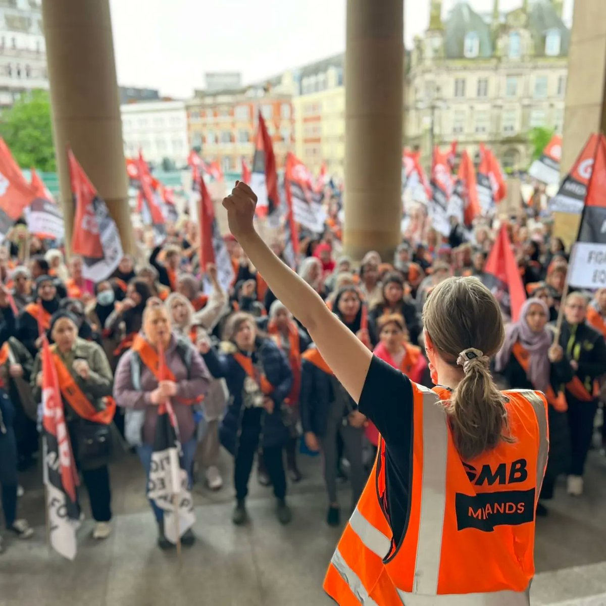 Today GMB members at 35 schools stood together in Birmingham to demand their worth. 
Birmingham City Council need to give these women what they're owed. 
They've inspired hundreds more GMB members across the city. 
#equalpay #imworthmore