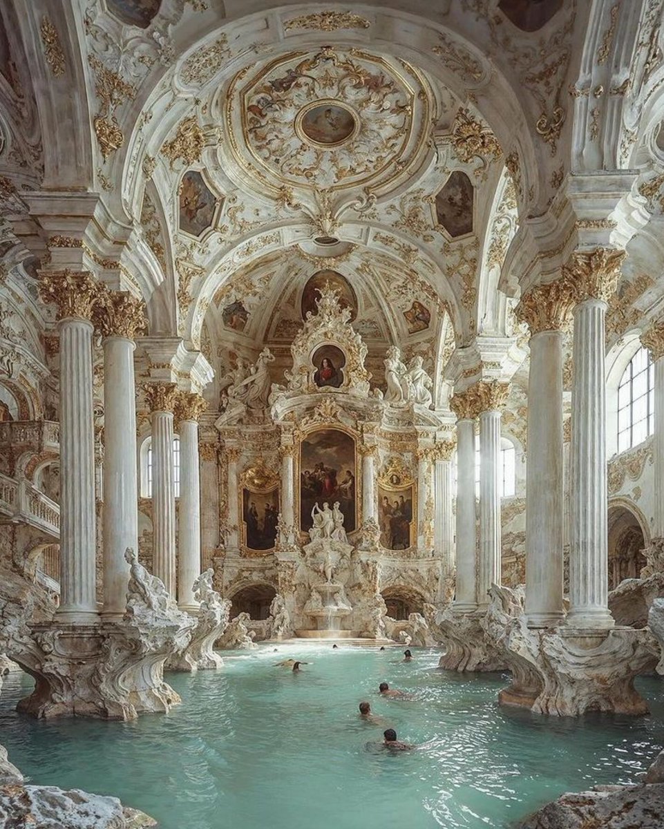 Would you enjoyed swimming in ornate beauty?