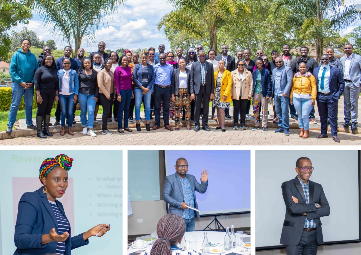 Drum roll 🥁🥁🥁🥁
Unveiling our 'PEC 2.0' team at @aphrc 
A refreshed, resourced and energetic team of 40+ professionals to take our communications, KT, policy engagement & advocacy to the next level. It's been quite a journey and all I can is the sky is the limit 
#WeAreAfrica