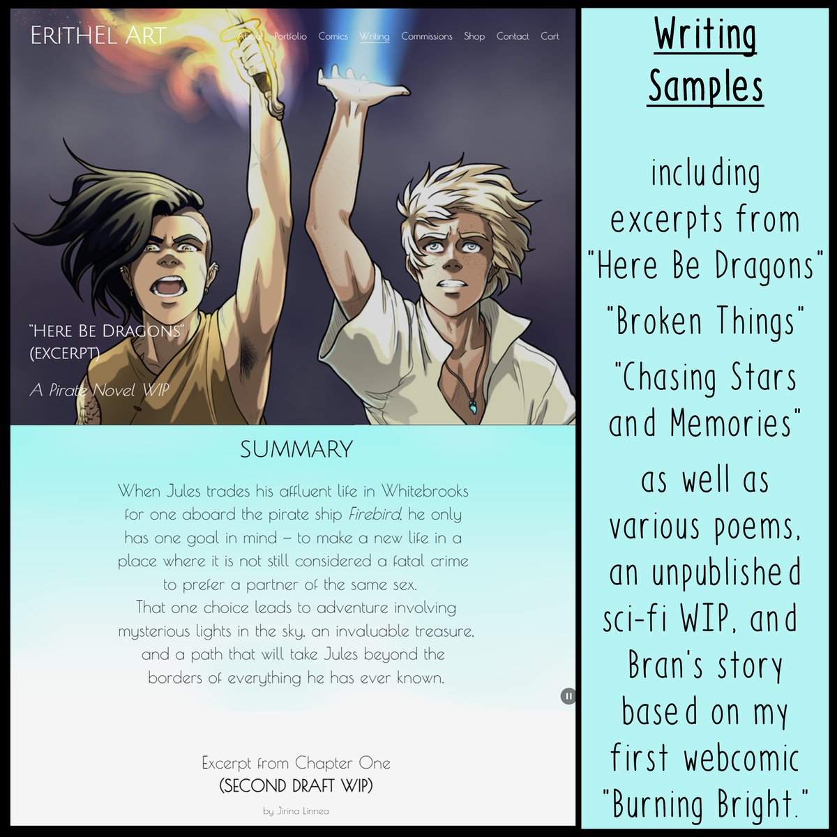 ErithEl's tweet image. Website Update 1/2

jirinalinnea.com