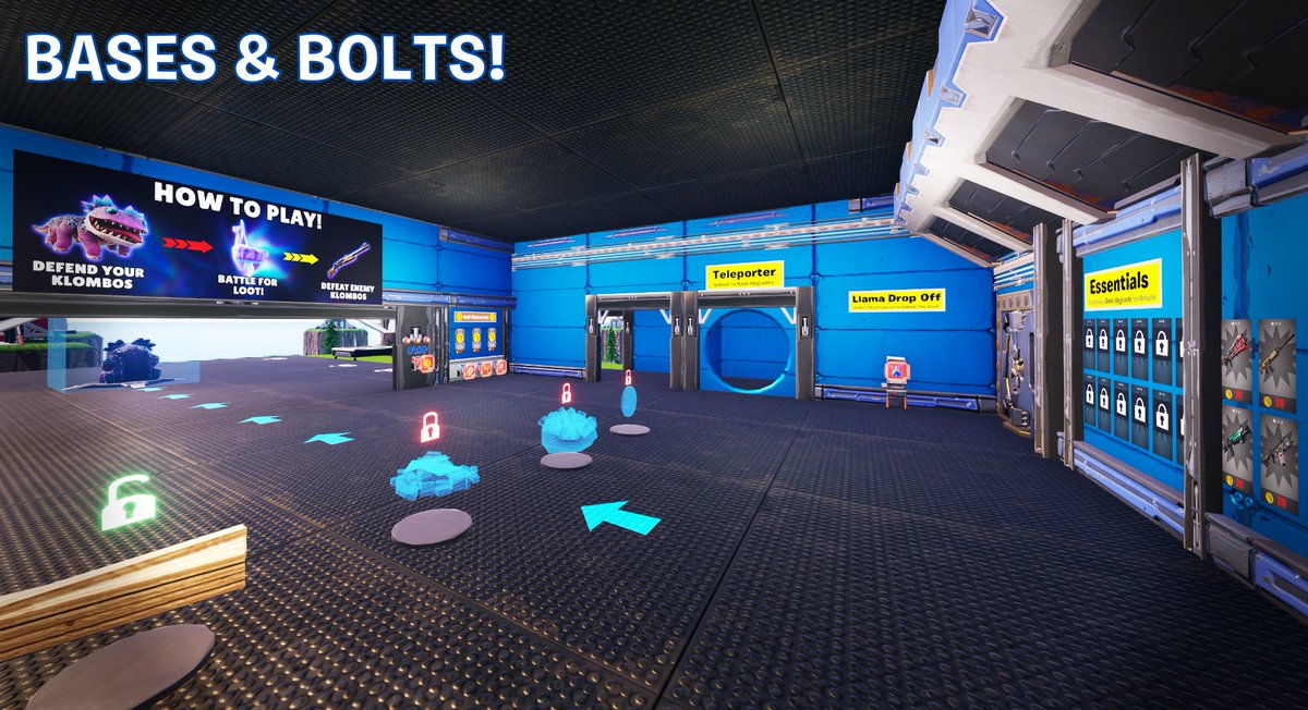Bases &amp; Bolts Update!

- Redesigned Team Bases!
- Llama Vault Updated (with the Mythic Zeus Lightning Bolt)!
- Chapter 5 Weapons &amp; Items!
- Airdrop loot updated (with TRAPS!)!
- Lots of bug fixes &amp; improvements!

&amp; MUCH MORE! Full changelog at discord.gg/bedwarsklombos