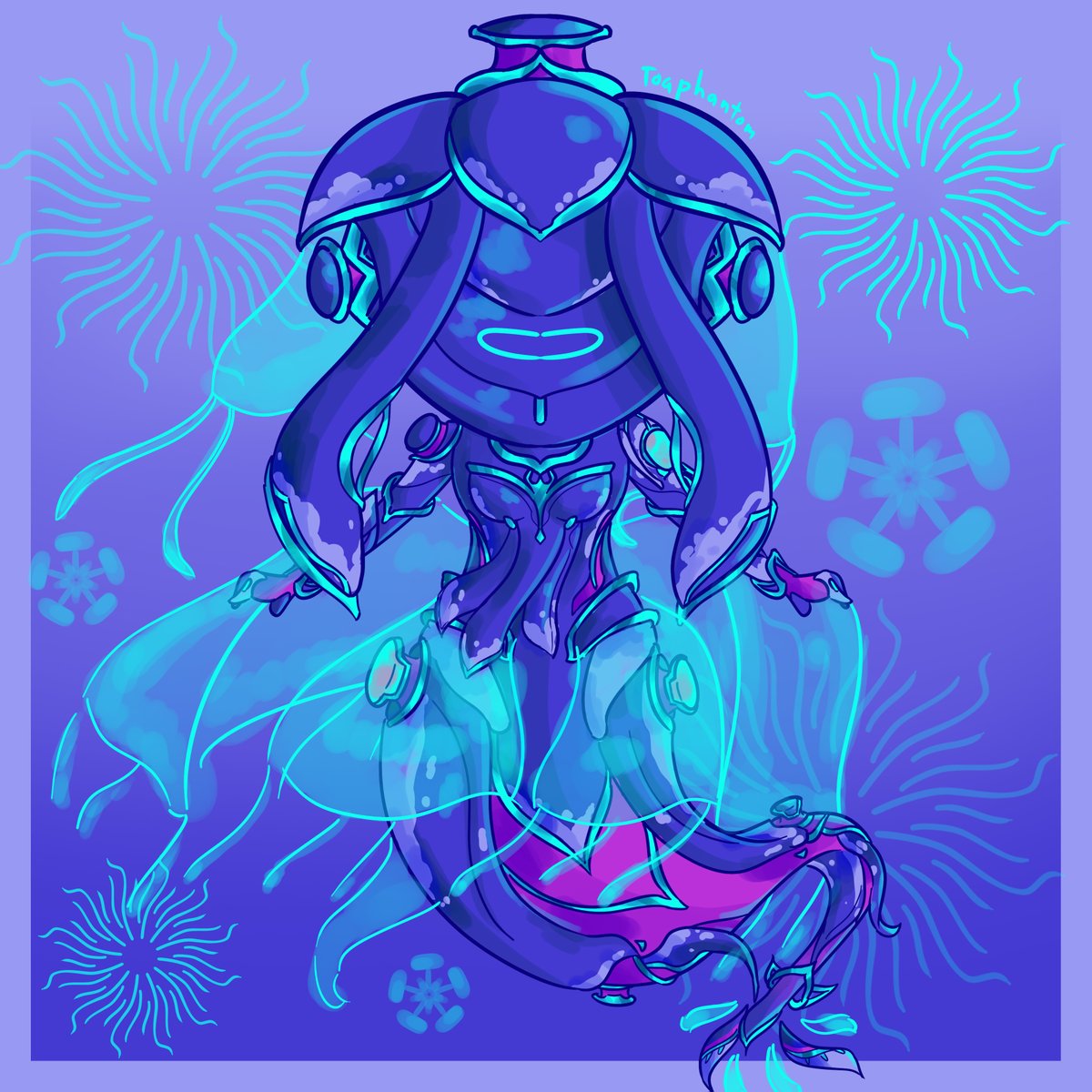 Second Mermay of the month done! 
Blue-Eyed Susan Ivara Prime for #mermaybloomsofrarity hosted by Nimeryart on Instagram
#mermay2024  #Warframe  #warframefanart  #tennocreate  #IvaraPrime