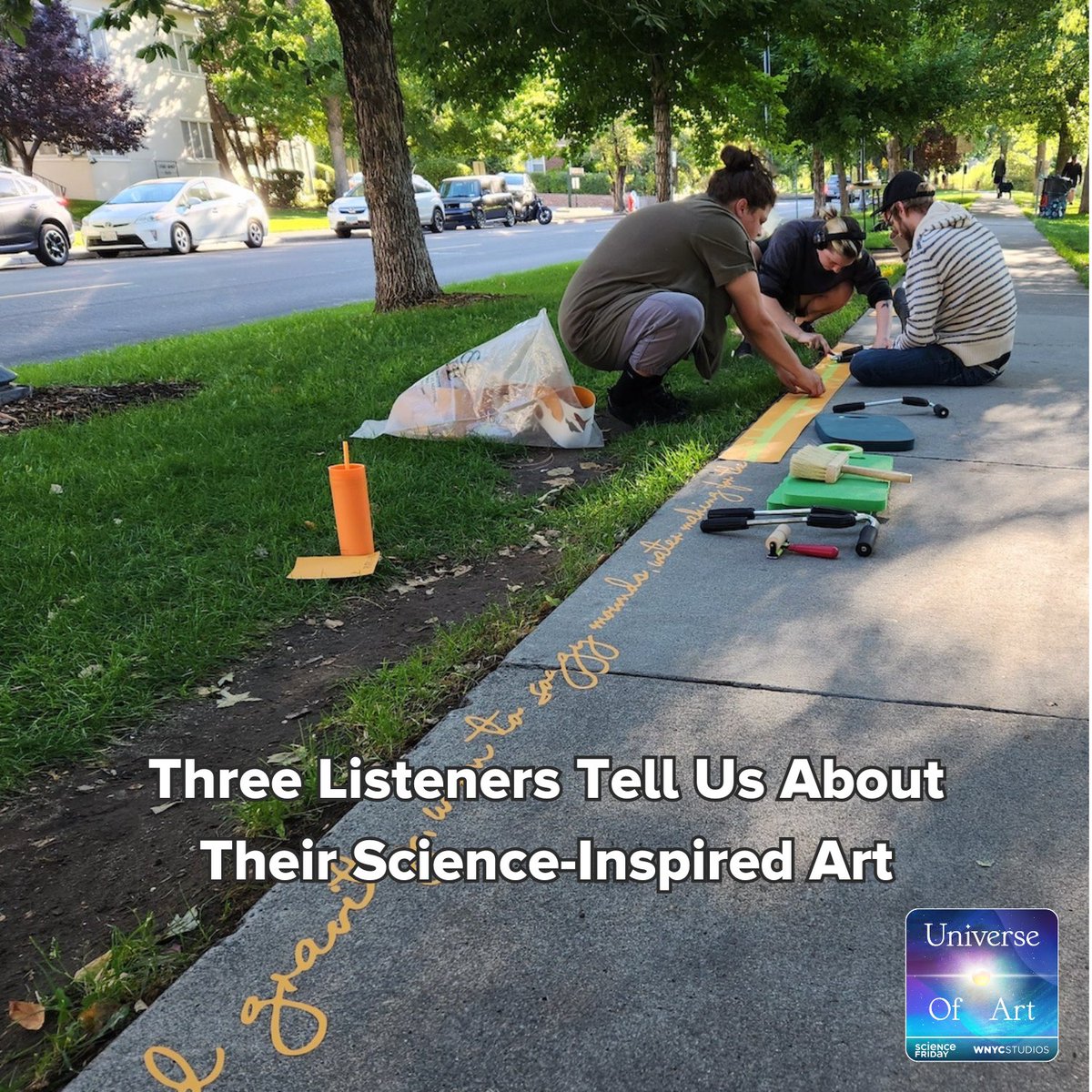 In the latest episode of Universe of Art, we celebrate our first birthday with three listeners who share their science-inspired poems, sound art, and collages.

Listen here 🎧: pod.link/1680530900