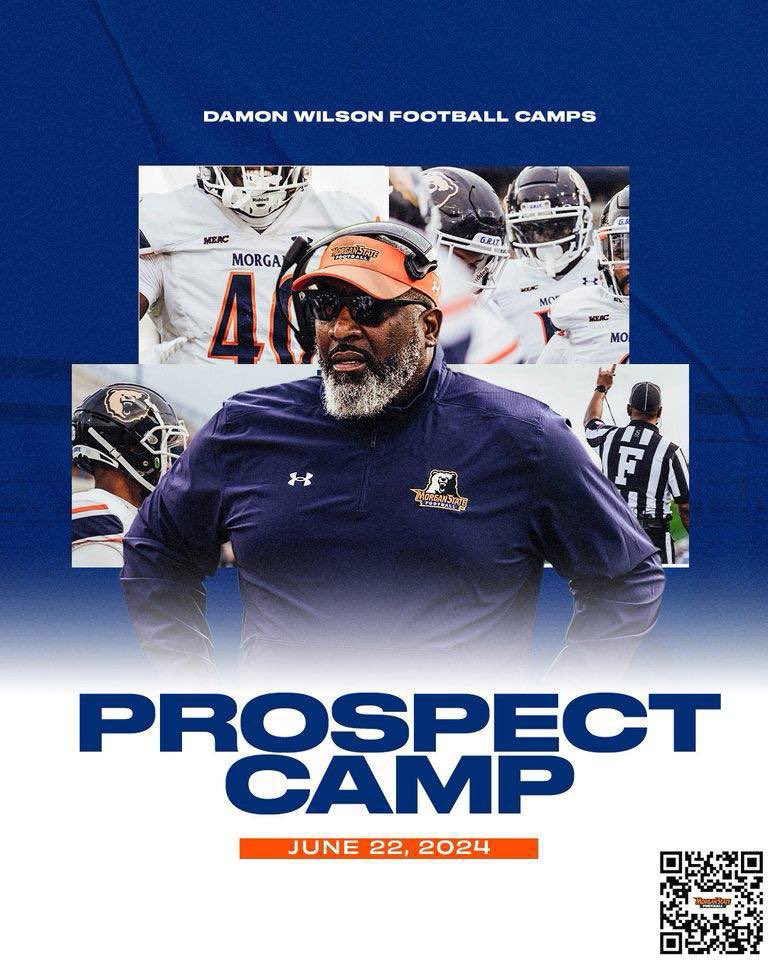• Big Man ⛺️ | 7 on 7 🏆 | Prospect ⛺️ • June 8th & 22nd 🗓️ Baltimore📍MD 👉🏾 @MorganStBears🔋#GoBears 🐻 …monwilsonfootballcamps.totalcamps.com/About%20Us