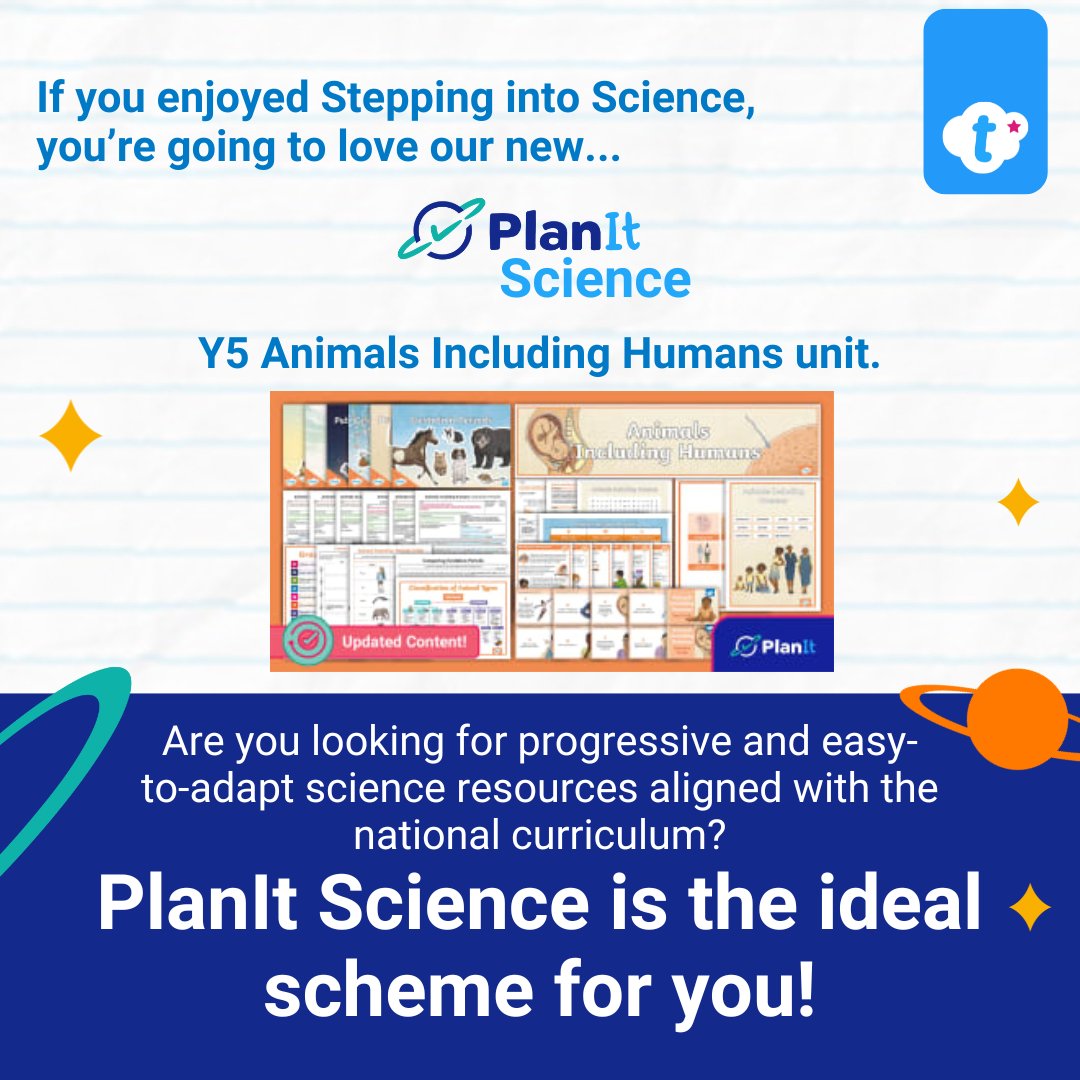 Elevate your Science lessons with these two fantastic resources: Stepping Into Science and PlanIt Science!

Find out more below 👇
#Science #ScienceTeachers #edutwitter