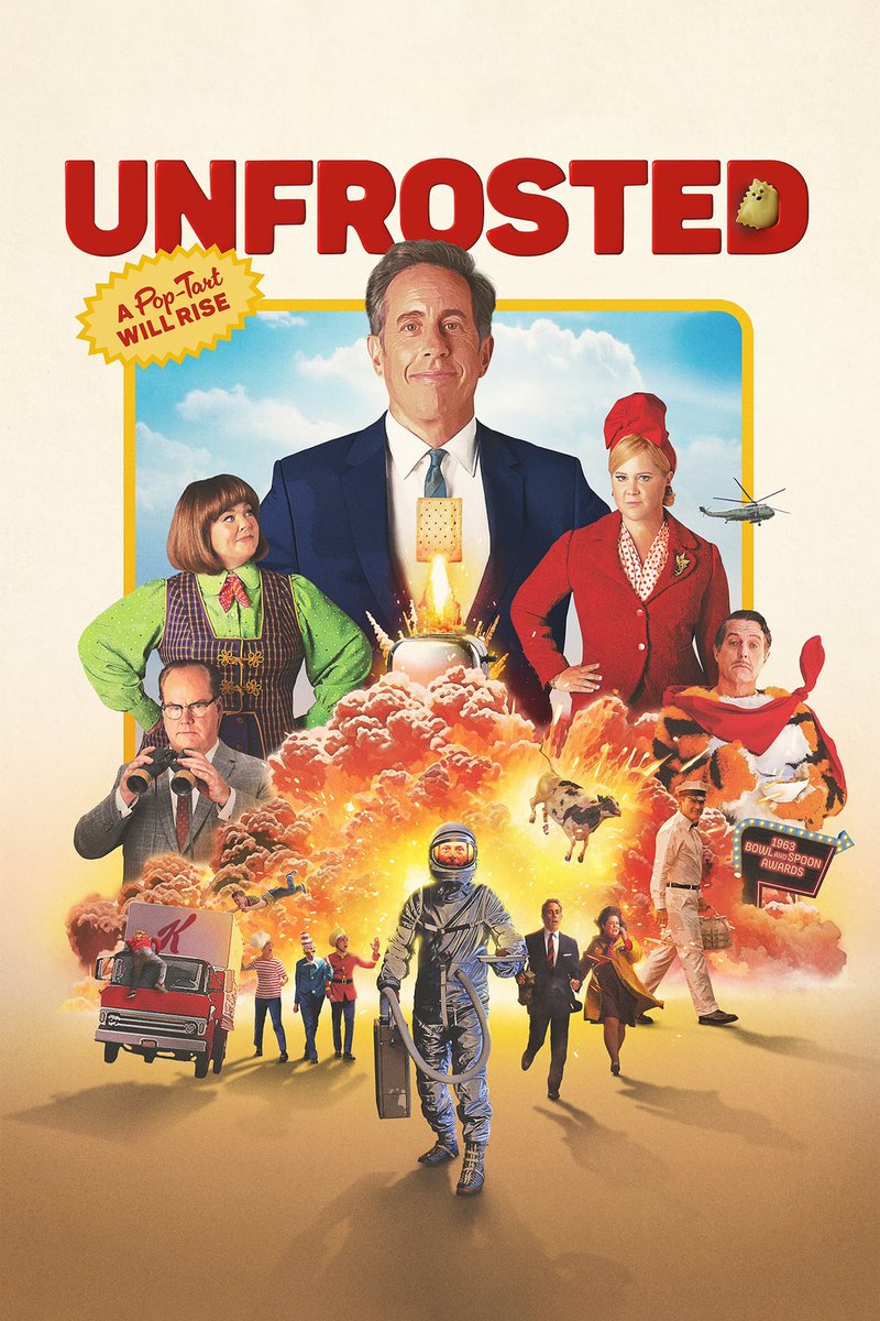 Was watching Unfrosted. I had a fun time watching this one. #Unfrosted #JerrySeinfeld #MelissaMcCarthy #JimGaffigan #MaxGreenfield #HughGrant #AmySchumer