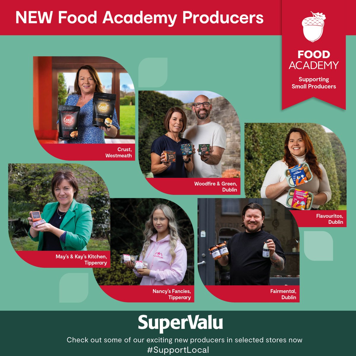 🌟 Exciting news alert! 🎉 We're thrilled to introduce 21 new Food Academy Producers in selected SuperValu stores nationwide! 🛒 Get ready to tantalize your taste buds with their culinary creations – check out your local SuperValu now! 💫#FoodAcademy #SupportLocal #TasteofLocal