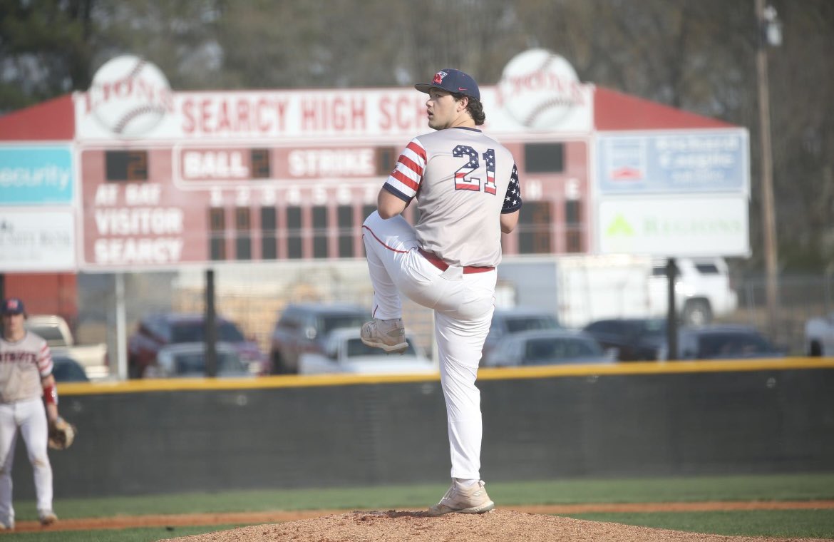 Senior RHP/1B Davis York. York will go down as one of the best pitchers to ever come out of Marion and will be playing at UALR next year. At the plate he hit .362 with 11 2B’s, 1 home run & 22 RBI’s. On the mound he posted a 2.02 ERA in 28 IP with 38 k’s. #RepTheM