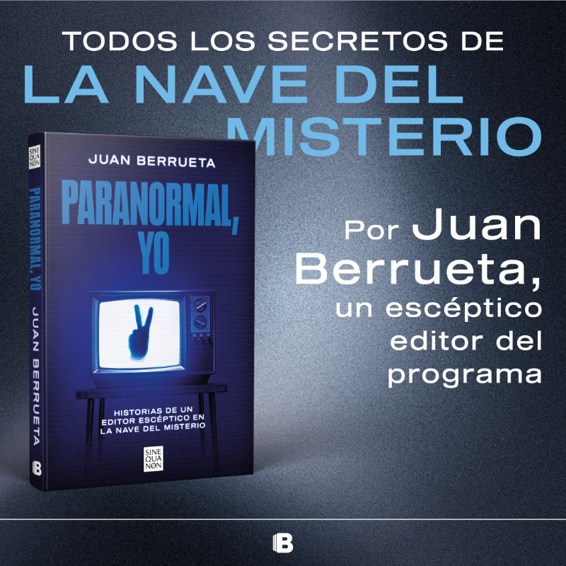 penguinlibros's tweet photo. Historias de un escéptico en la nave del misterio.