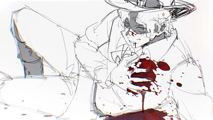 「blood on face blood on hands」 illustration images(Latest)