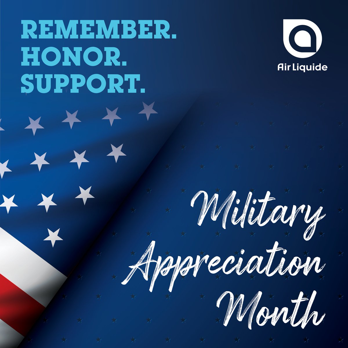 🇺🇸 Air Liquide proudly continues efforts to advance a diverse workplace, providing our military community specific resources to improve their total well-being. During #MilitaryAppreciationMonth, we extend our deepest gratitude to all troops, veterans and their families!