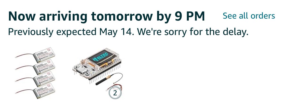 Once again @amazon screwed the pooch on making scheduled deliveries on time. I, like most buyers, buy items based on the promised delivery dates. I get that sometime shit happens, but this shit is happening all of the time now. #hamradio #DoBetter