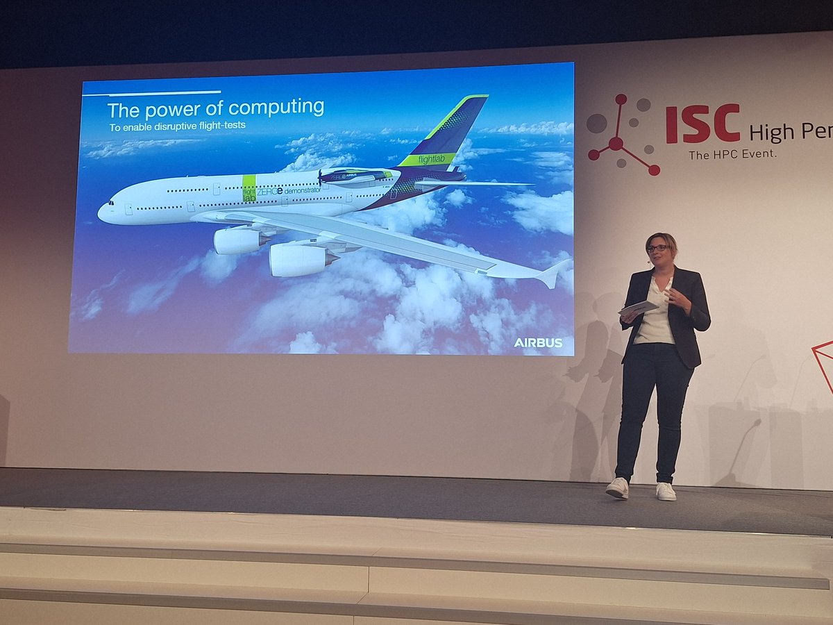 thoefler's tweet image. It&apos;s fun to chair the @Airbus keynote by Isabell Gradert, VP for R&amp;amp;T at #ISC24. Very interesting insights into the field of aviation. I love her idea to ask the audience for advice and adopting the talk to the outcome!

Airbus believes in the future of  #QuantumComputing!