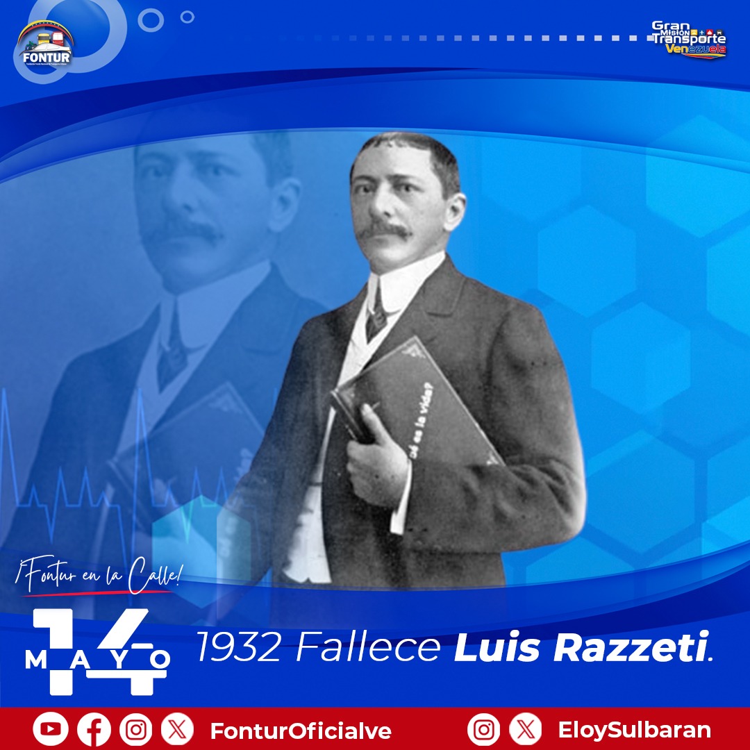#Efemérides | El #14May de 1932, murió el eminente científico y médico cirujano Luis Razetti. Profesional de la salud, graduado en la Universidad Central de Venezuela, realizó una serie de innovaciones que contribuyeron al progreso de la medicina venezolana. #VenezuelaVaPaArriba