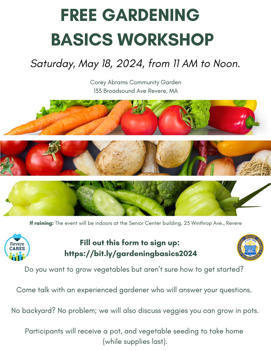 This Saturday! Free Gardening Basics Workshop. Register here: bit.ly/gardeningbasic… 
Este Sábado, Taller de Jardinería Básico. Regístrese aquí: bit.ly/gardeningbasic…