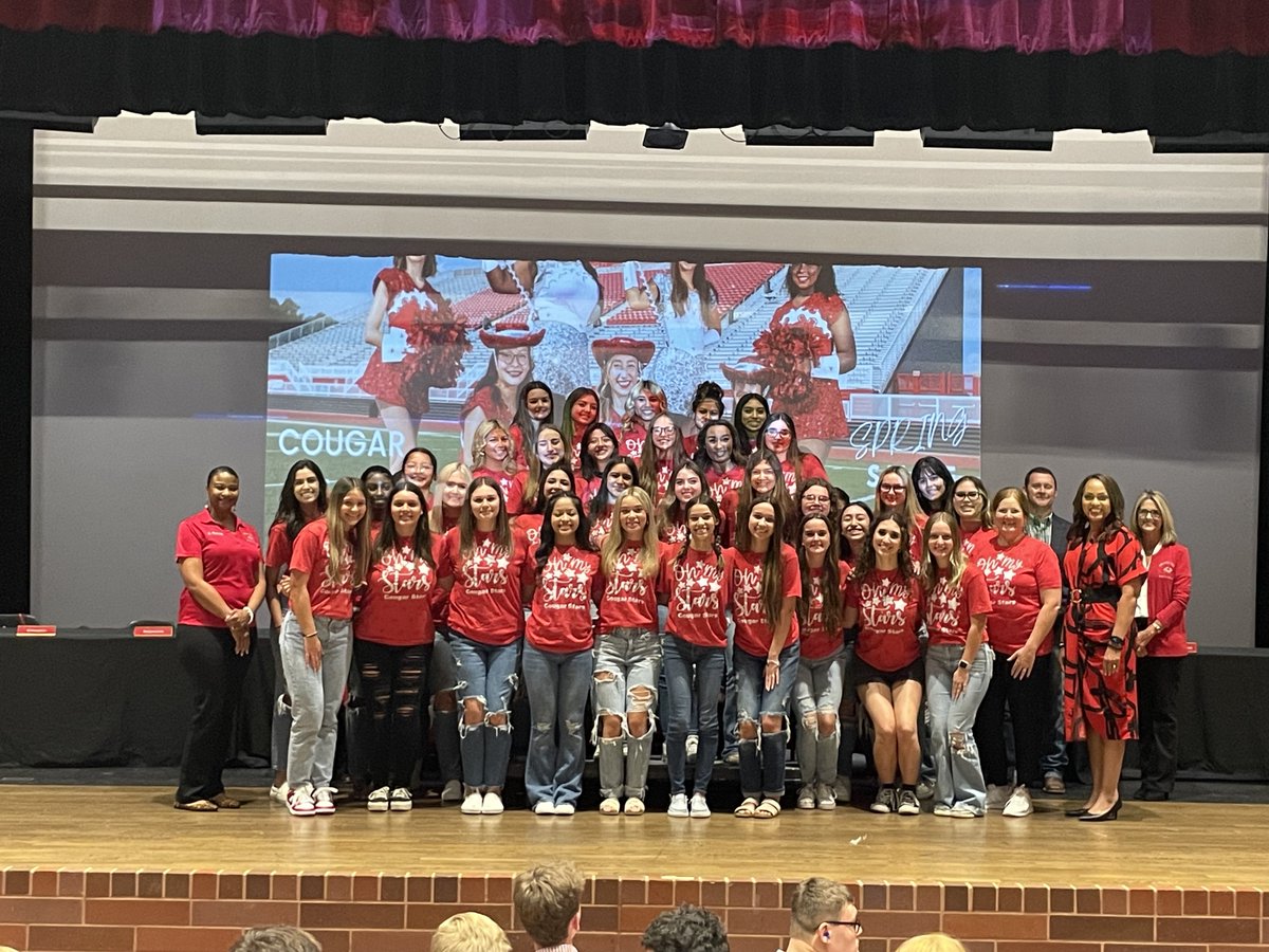 SPRING SALUTE! The Cougar Stars just completed their amazing spring show. At their national dance competition this spring, the Stars won Novelty 1st place, and Colonel Madison Dorsey placed 10th out of 61 soloists. @CrosbyHigh 📲 crosbyisd.org/springsalute #MovingForward