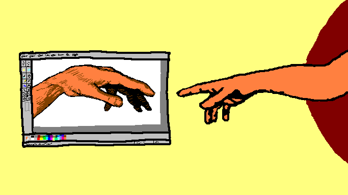 iSteef's tweet photo. Happy #TEZOSTUESDAY finally created my piece for Objkt MS Paint '98!
The Creation of 4D4M
10 ed / 1.5 tez ๐โคต๏ธ
#tezos #tezosnft #michelangelo #creation #mspaint #objktpaint https://t.co/XcSlFhXZEB