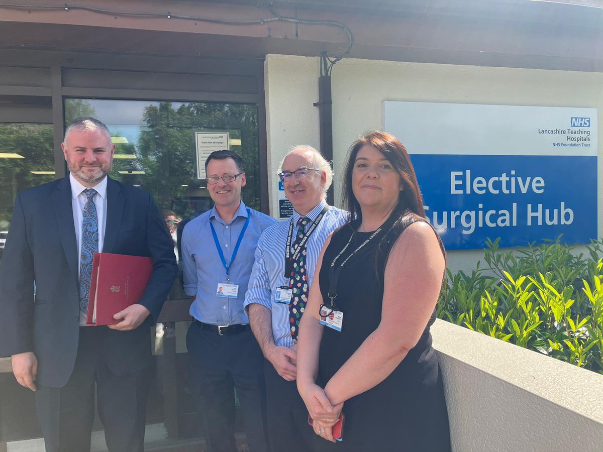 We are continuing to improve access to care for everyone who needs it - one way we can do this is through our surgical hubs across the country. I visited Chorley and South Ribble hospital to discuss how they are supporting patients and helping to cut waiting lists. @NHSNW
