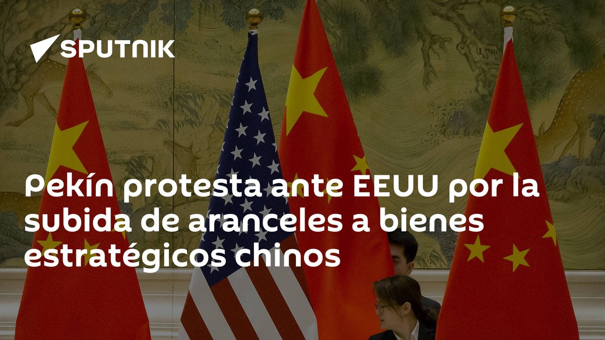 Pekín protesta ante #EEUU por la subida de aranceles a bienes estratégicos chinos latamnews.lat/20240514/pekin…