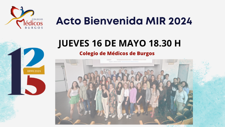🗓️📷Este jueves, 16 de mayo, a las 18.30 horas celebraremos el ACTO DE BIENVENIDA a los Internos Residentes (#MIR) que se incorporan al trabajo en los hospitales y centros de salud de la provincia de #Burgos ¡OS ESPERAMOS! 📷📷📷📷👏👏👏👏
