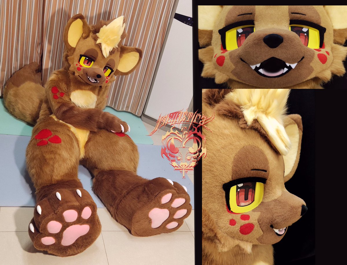 🍒Fursuit Showcase ③ 🍪More photos of Nytro the hyena with details. 🍹Fullsuit commission completed for @raccoonus66 ️📢Our quote and commission will open on May 17th, at 18: 00 (Beijing Time). More info will post at that time.