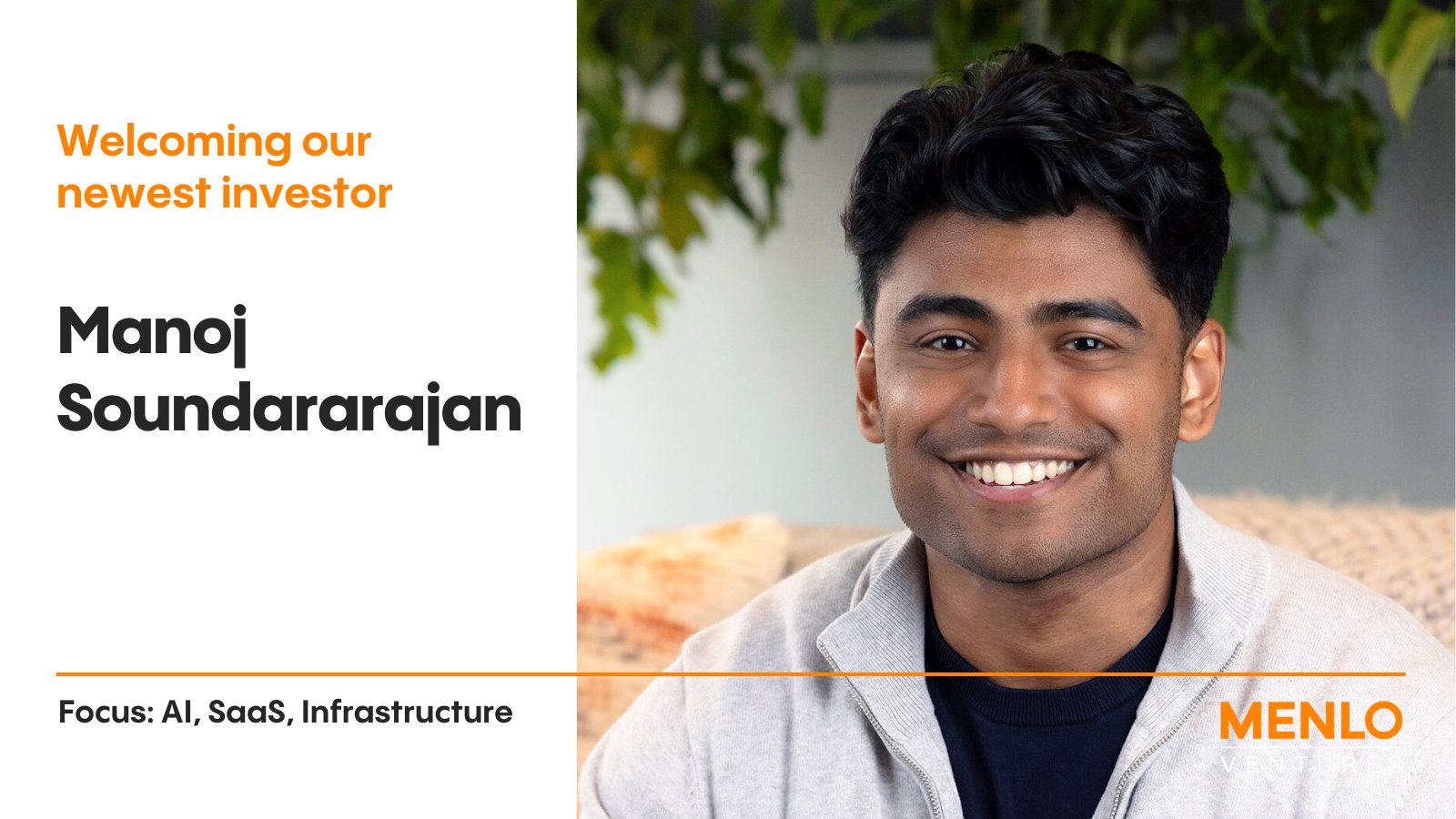 Menlo Ventures on X: "Meet the newest member of Team Menlo ...