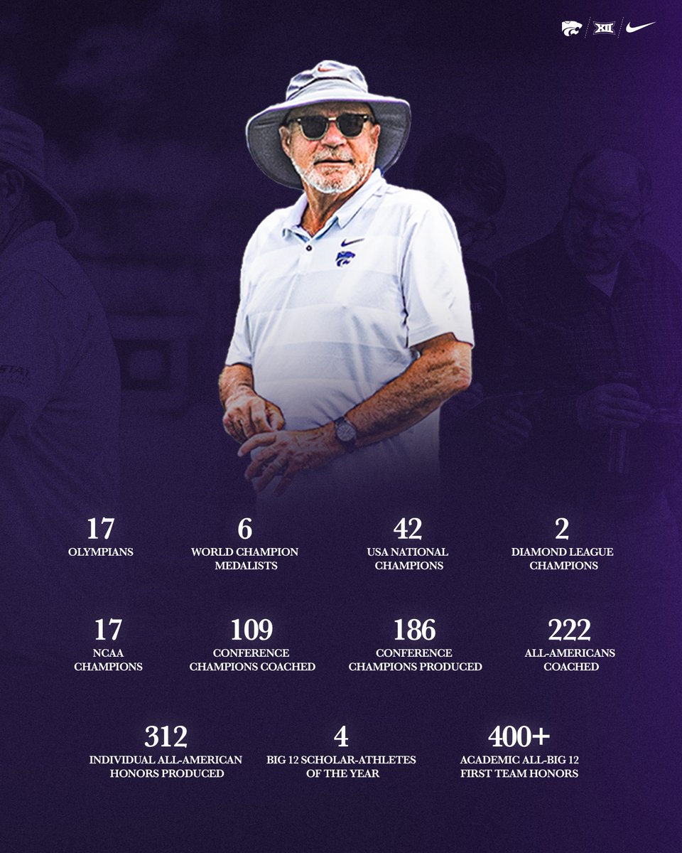 A legendary career. 
 
#KStateTFXC