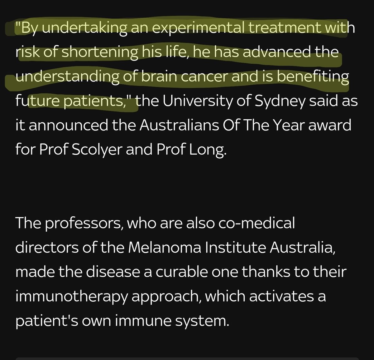 When a brain doctor gets a brain tumor he can experiment on himself using his own new therapy- and is celebrated. But when an #ALS/#MND PATIENT merely asks for a chance to try a (proven) safe and effective therapy that has undergone 3 @US_FDA clinical trials in 10 years- nope. We…