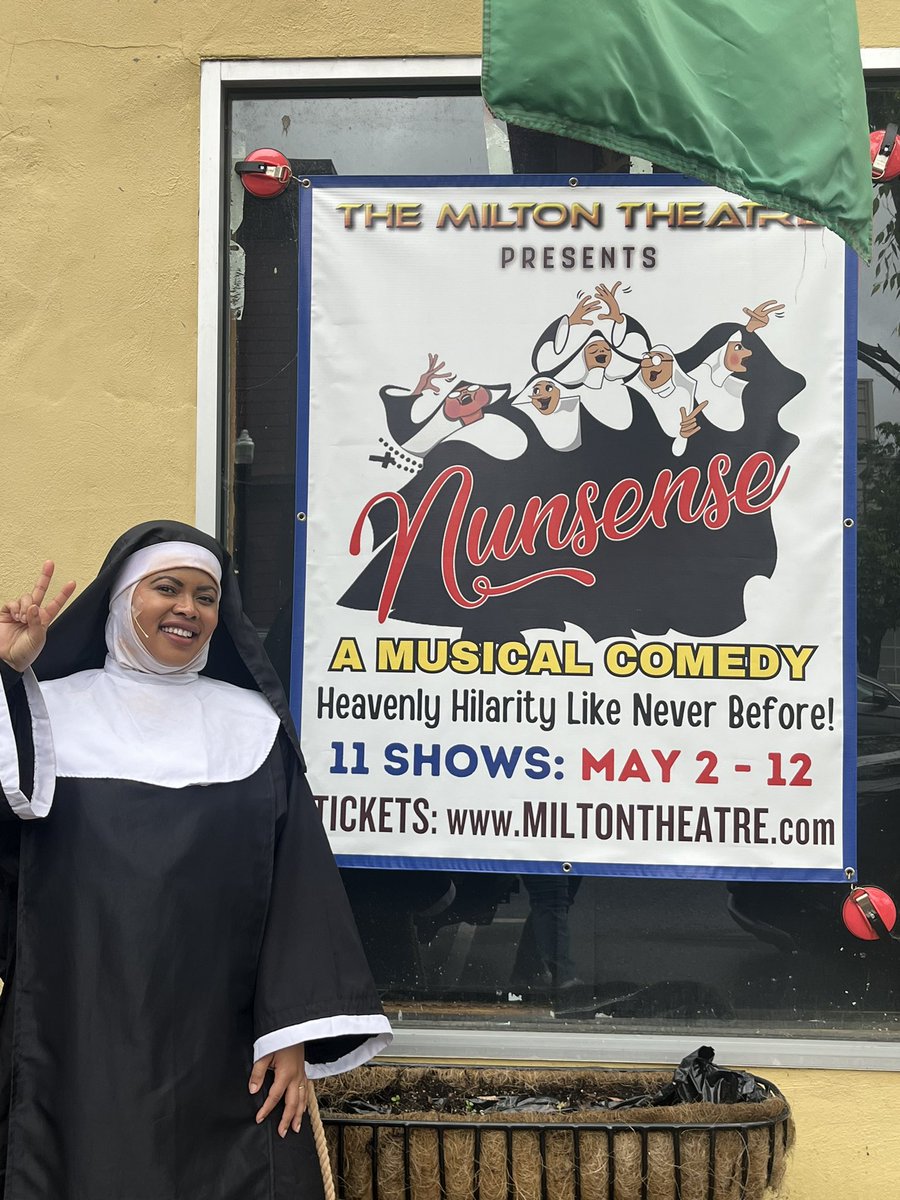 TaleahSings's tweet photo. Thank you SO much to The Milton Theatre for having me! ‘Nunsense’ has been SO incredibly fulfilling! Playing Sis. Mary Hubert was a true joy that I will carry in my heart always! To the incredible cast, crew, creative team — your talent is unlimited! THANK YOU! #TaleahTuesday https://t.co/t97ye3iIEV
