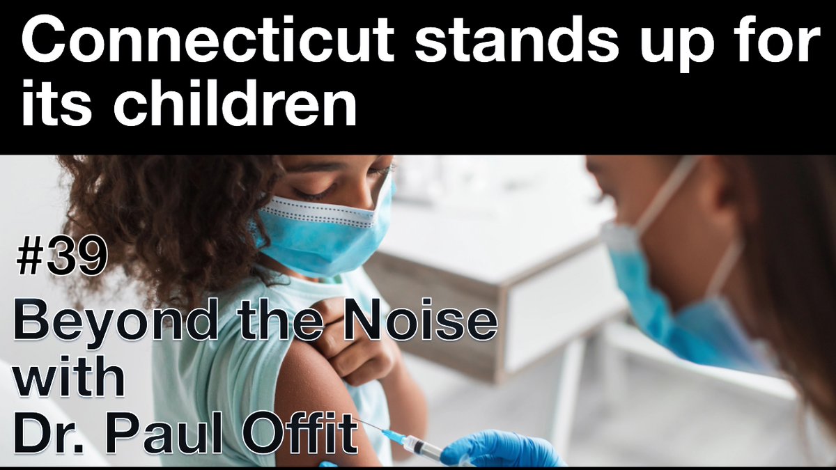 Connecticut recently bucked the national trend by eliminating a religious exemption to vaccination. This video is based on two of Dr. Offit’s substack posts, “Connecticut stands up for its children.” 📺 bit.ly/3QMKNCB