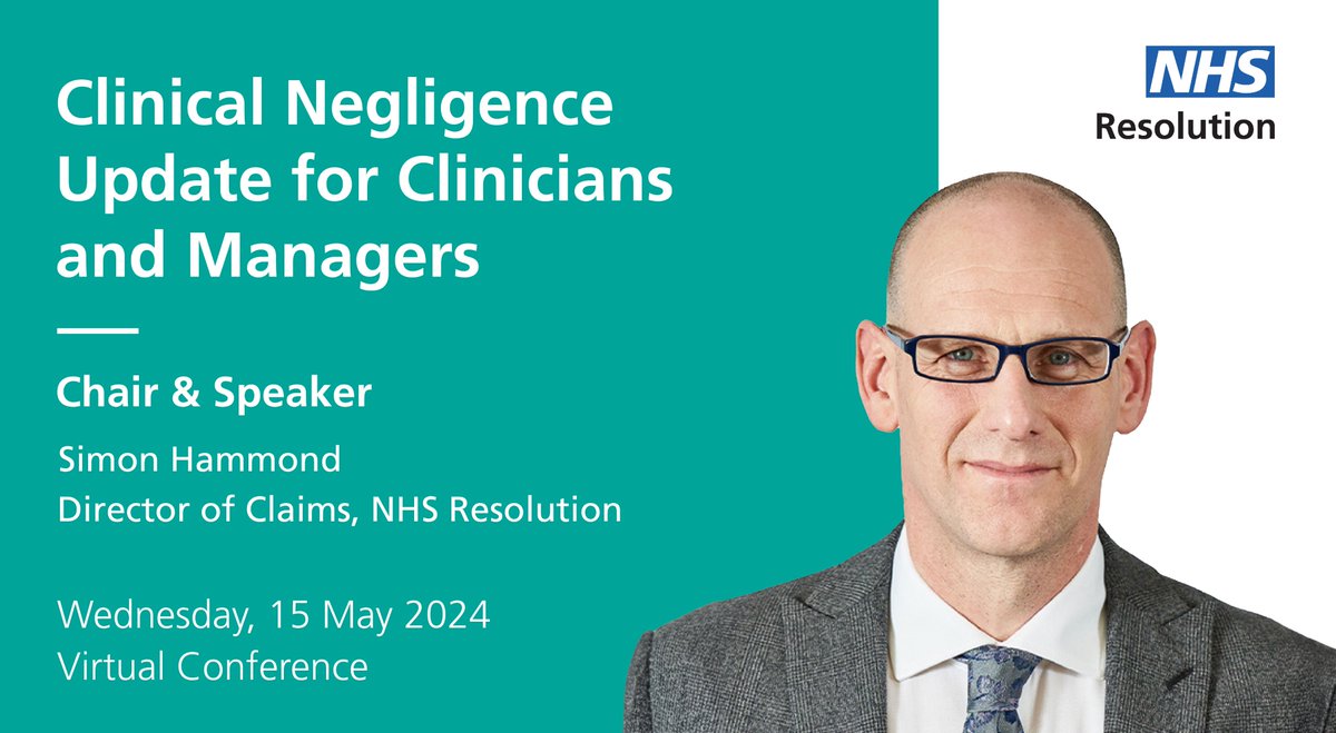 Today Simon Hammond our Director of Claims is chairing a #ClinicalNegligence Update for clinicians & managers, looking at what clinicians need to know about the claims legal process and the important part their involvement plays. More info➡️ bit.ly/4bGRsqd @HCUK_Clare