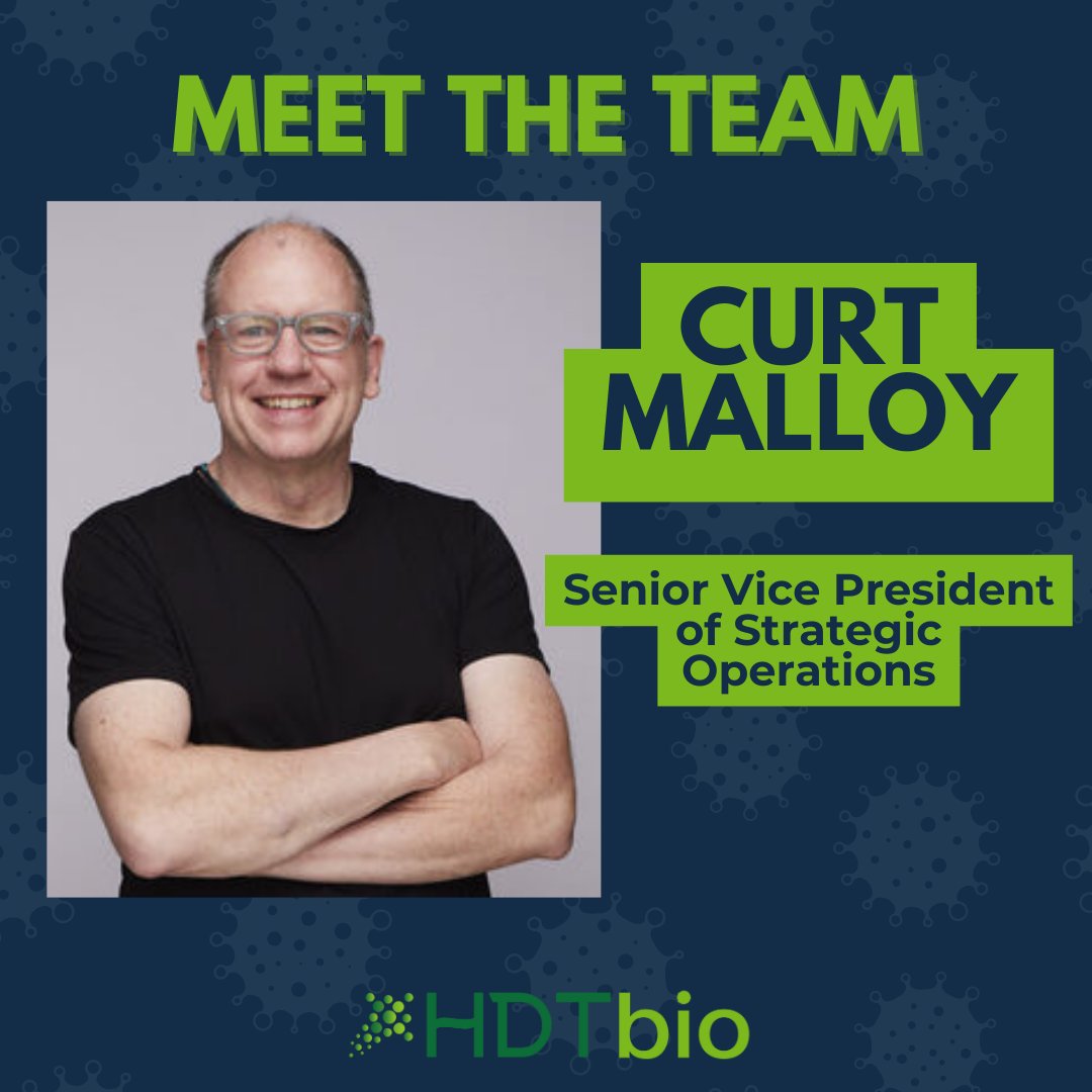 #MeetTheTeam – Curt is a seasoned professional in research & life science, spanning discovery to clinical trials. He's served as an adjunct professor for 15+ years teaching various subjects, and he champions global health & equity. Welcome, Curt!

hdt.bio/team