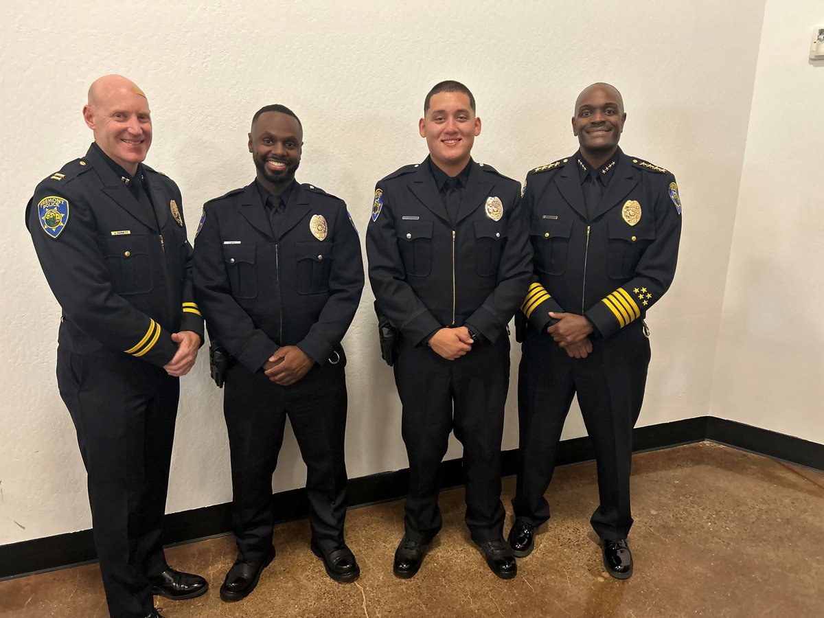 Yesterday, Officers Tommy Gates and Ryan Guevara graduated from ACSO #179 Police Academy. We are so proud of you! Thank you for choosing Fremont and thank you for serving our community!