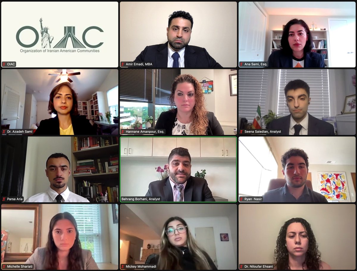 'The people have responded to the regime's unforgiving violent tactics by forming Resistance Units across the country. These units have played a crucial role in organizing and mobilizing protests,' said Michelle during @Orgiac webinar on Future of US Policy on #Iran. @SecBlinken…